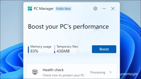 Новое приложение Microsoft “PC Manager” очень похоже на CCleaner