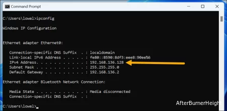 Как узнать свой айпи в консоли и How I find my IP Address from the command line