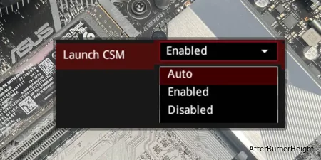 Как включить или отключить CSM на ASUS?