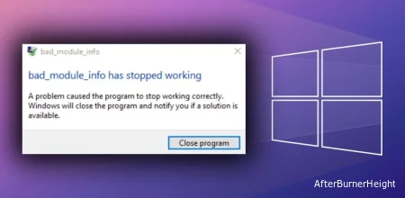 Ошибка Bad_Module_Info в Windows 10/11 - Как исправить?